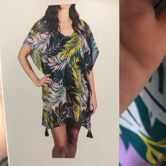 Palisades palm print swim suit cover up NWT - Picture 5 of 5